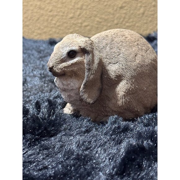 Vintage Stone Critter SC 548 Tan Ceramic Lop-Eared Rabbit Figurine  Easter - Picture 5 of 6